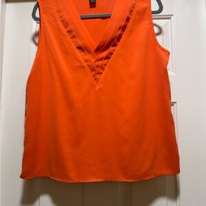 Orange Sleeveless Top